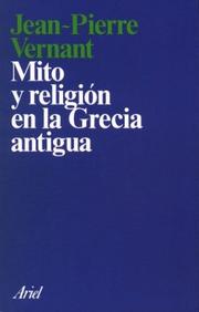 Cover of: Mito y Religion En La Grecia Antigua by Jean-Pierre Vernant