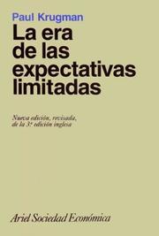 Cover of: La Era de Las Expectativas Limitadas by Paul R. Krugman