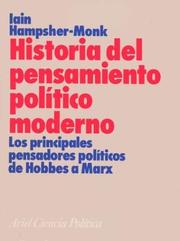 Cover of: Historia del Pensamiento Politico Moderno by Iain Hampsher-Monk