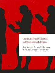 Cover of: Teoria, Historia Y Practica Del Comentario Literario (Ariel Literatura)