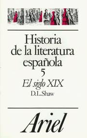 Cover of: Historia De LA Literatura Española: El Siglo XIX