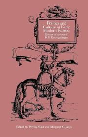 Cover of: Politics and Culture in Early Modern Europe | 