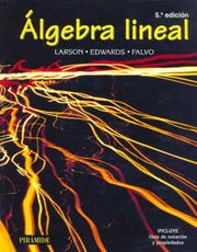 Cover of: Algebra Lineal by Ron Larson, Bruce H. Edwards