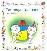 Cover of: de Mayor a Menor