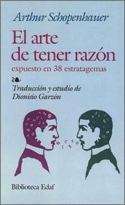 Cover of: El arte de tener razón by Arthur Schopenhauer