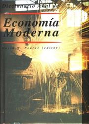 Cover of: Diccionario Akal De Economia Moderna (Diccionarios) by David W. Pearce