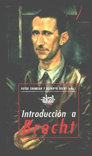 Cover of: Introduccion a Brecht (Universitaria)