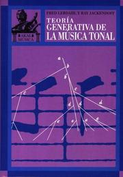 Cover of: Teoria Generativa De La Musica Tonal/ the General Theary of the Musical Tone (Musica)