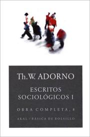 Cover of: Escritos Sociologicos / Introduction to Sociology (Basica De Bolsillo / Pocket Basic)