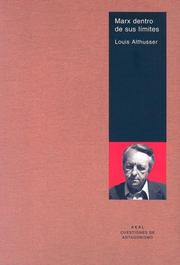 Cover of: Marx Dentro De Sus Limites (Cuestiones De Antagonismo) by Louis Althusser