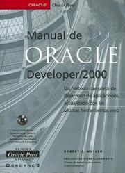 Cover of: Manual De Oracle Developer/2000 by Robert Muller