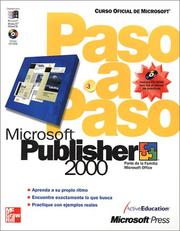 Cover of: Microsoft Publisher 2000 Paso A Paso by Active Education
