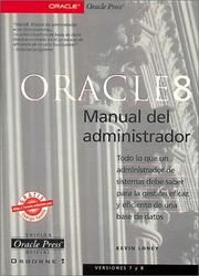 Cover of: Oracle8 Manual Del Administrador by Kevin Loney