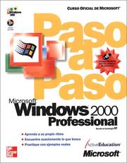 Cover of: Paso A Paso Microsoft Windows 2000 Professional by Active Education