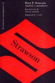 Analisis Y Metafisica by P. F. Strawson