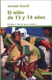 Cover of: El Nino De 13 Y 14 Anos