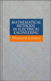 Cover of: Mathematical methods in electrical engineering