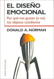 Cover of: El diseno emocional/ Emotional Design by Donald A. Norman