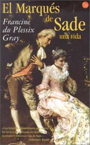 Cover of: El Marques De Sade by Francine du Plessix Gray