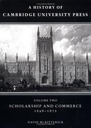 A History of Cambridge University Press by David McKitterick