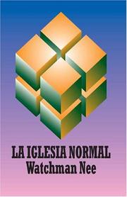Cover of: La iglesia normal by Watchman Nee