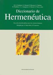 Cover of: Diccionario de Hermeneutica by Guy Durand, Hans-Georg Gadamer