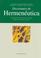 Cover of: Diccionario de Hermeneutica