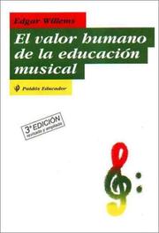 Cover of: El Valor Humano de La Educacion Musical