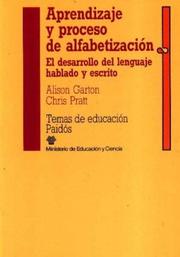 Cover of: Aprendizaje Y Proceso De Alfabetizacion by Alison Garton, Chris Pratt