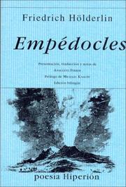 Cover of: Empedocles by Friedrich Hölderlin