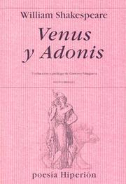 Cover of: Venus y Adonis by William Shakespeare