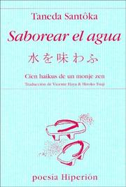 Cover of: Saborear El Agua - Cien Haikus de Un Monje Zen