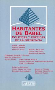 Cover of: Habitantes de Babel - Politicas y Poeticas de La Diferencia