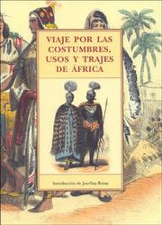 Cover of: Viaje Por Las Costumbres, Usos y Trajes de Africa