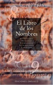 Cover of: Libro De Los Nombres / The book of the Names by 