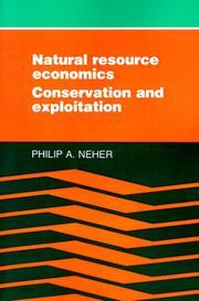 Cover of: Natural resource economics by Philip A. Neher