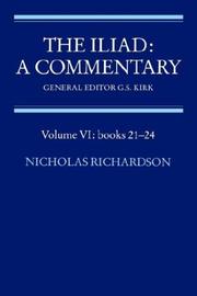 Cover of: The Iliad: A Commentary (Volume VI: books 21-24) (Iliad, a Commentary) by 