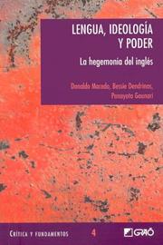 Cover of: Lengua, Ideologia y Poder by Bessie Dendrinos, Donaldo Macedo