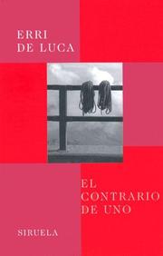 Cover of: El Contrario de Uno (Libros del Tiempo) by Erri De Luca