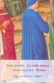 Cover of: Vida Nueva, La. Rimas by Dante Alighieri, Guido Cavalcanti