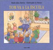 Cover of: Tom Va a LA Escuela / Tom Goes to School (Tom Series)
