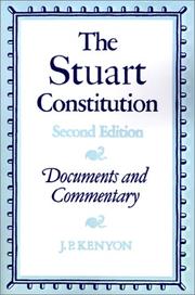 Cover of: The Stuart Constitution, 1603-1688 by edited and introduced by J.P. Kenyon.