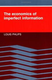 Cover of: The economics of imperfect information by Louis Phlips