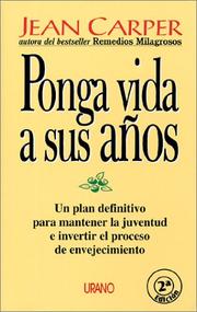 Cover of: Ponga vida a sus años