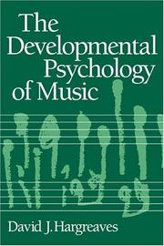 Cover of: The developmental psychology of music