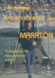 Cover of: Entrenamiento Para Maraton (Jogging)