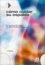 Cover of: Como Cuidar Su Espalda (Fundacion Kovacs) (Fundacion Kovacs) by Francisco Kovacs