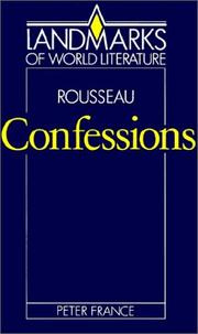 Cover of: Rousseau, Confessions
