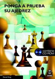 Cover of: Ponga a prueba su ajedrez (libro + CD)