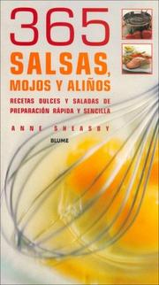 Cover of: 365 Salsas, Mojos y Alinos by Anne Sheasby